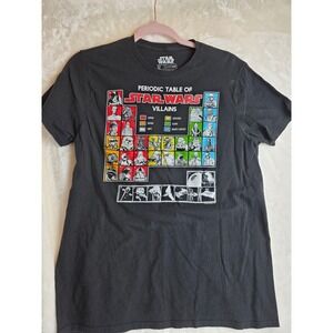 Star Wars Periodic Table of Villains T Shirt Black Size Medium